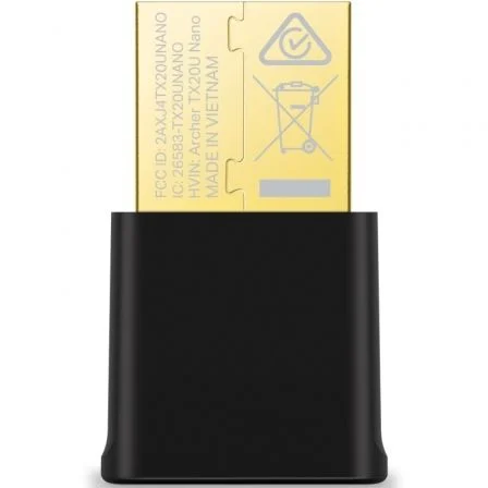TP-Link Archer TX1800U Nano Adaptador USB WiFi 6, 1800 Mbps (1201+574) AX1800, Doble Banda, WPA3, Windows